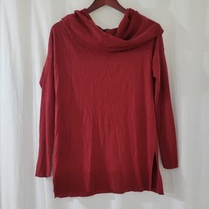 Caslon Cowl Neck Sweater in Red Women’s Size S